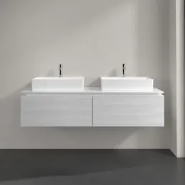 Villeroy & Boch Legato Тумба под раковину, 2 выдвижных ящика, 1600 x 380 x 500 mm, White Wood / White Wood B67600E8