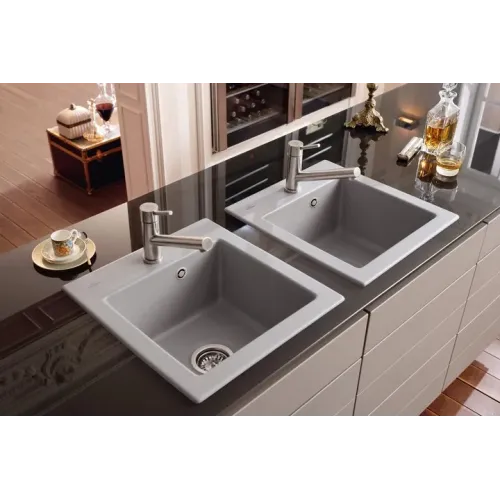 Villeroy & Boch Subway 45 XS Мойка, включая Комплект слива с ручным управлением, выкл Керамика, 475 x 510 mm, Snow White CeramicPlus 678101KG