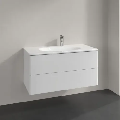 Villeroy & Boch Antao Тумба под раковину, 2 выдвижных ящика, 988 x 504 x 496 mm, лицевая поверхность без текстурированной отделки, Glossy White Lacquer K05000GF