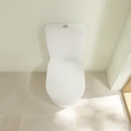 Villeroy & Boch Avento Унитаз-компакт с открытым смывным краем, напольный, Альпийский белый 5644R001