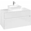 Villeroy & Boch Collaro Тумба под раковину, 2 выдвижных ящика, 1000 x 548 x 500 mm, Glossy White / Glossy White C09400DH