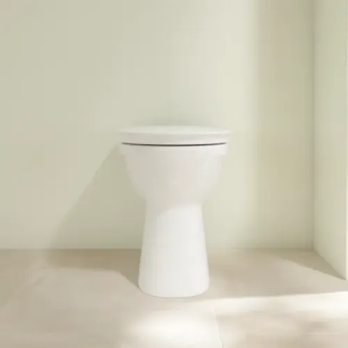 Villeroy & Boch ViCare Унитаз с открытым смывным краем, напольный, Альпийский белый 4683R001