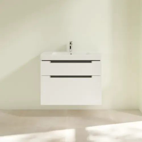 Villeroy & Boch Subway 2.0 Тумба под раковину, 2 выдвижных ящика, 787 x 590 x 449 mm, Glossy White A91410DH