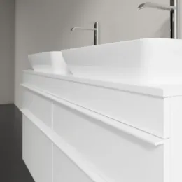Villeroy & Boch Venticello Тумба под раковину, 4 выдвижных ящика, 1257 x 606 x 502 mm, Glossy White / Glossy White A94402DH