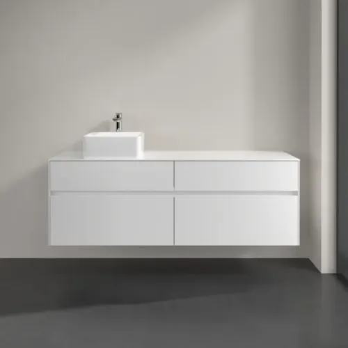 Villeroy & Boch Collaro Тумба под раковину, 4 выдвижных ящика, 1600 x 548 x 500 mm, Glossy White / Glossy White C05000DH