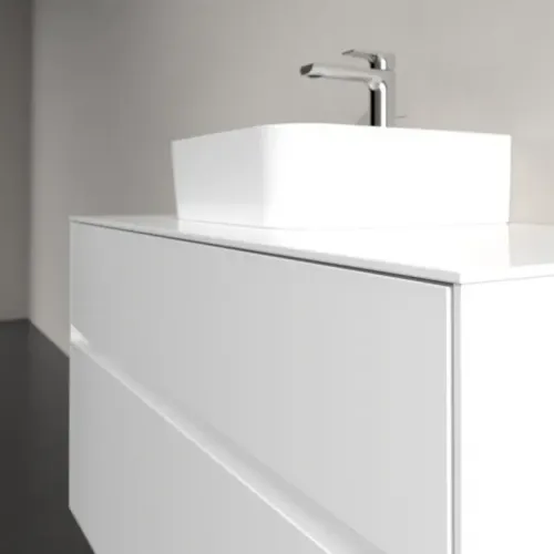 Villeroy & Boch Collaro Тумба под раковину, 2 выдвижных ящика, 1000 x 548 x 500 mm, Glossy White / Glossy White C09500DH