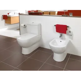 Villeroy & Boch Subway Унитаз-компакт с вертикальным смывом, напольный, Альпийский белый 66101001