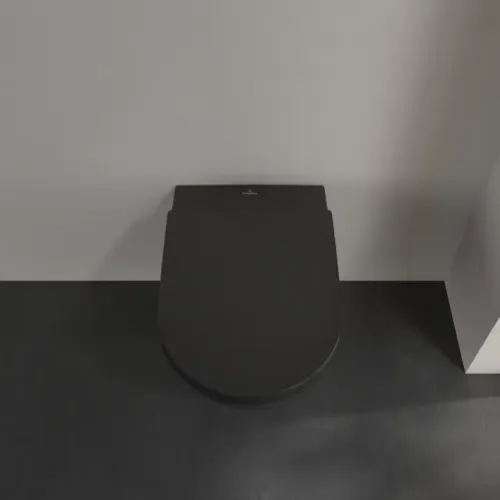 Villeroy & Boch Subway 2.0 Унитаз с открытым смывным краем, настенный, Ebony CeramicPlus 5614R0S5