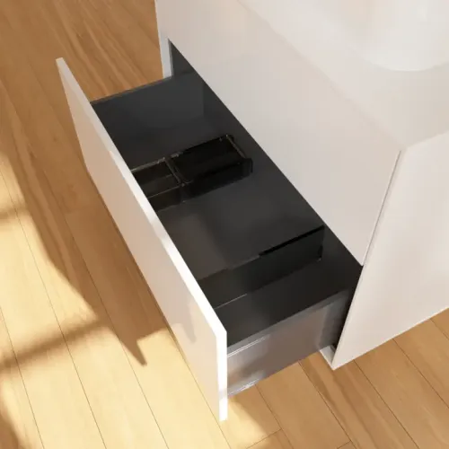 Villeroy & Boch Finion Тумба под раковину, с подсветкой, 2 выдвижных ящика, 800 x 603 x 501 mm, Glossy White Lacquer G34100GF