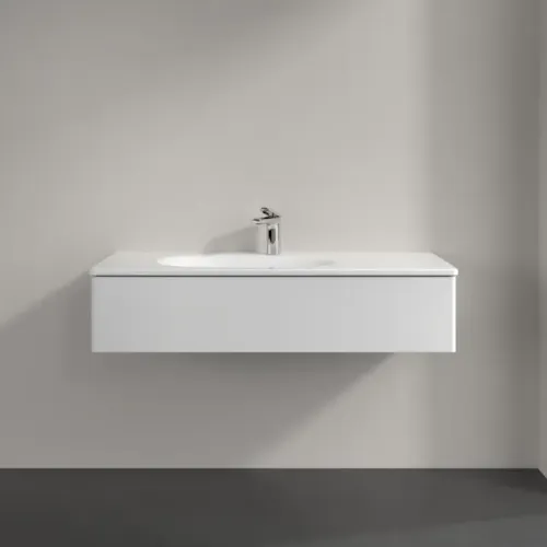Villeroy & Boch Antao Тумба под раковину, с подсветкой, 1 выдвижной ящик, 1188 x 256 x 493 mm, лицевая поверхность без текстурированной отделки, Glossy White Lacquer L03000GF