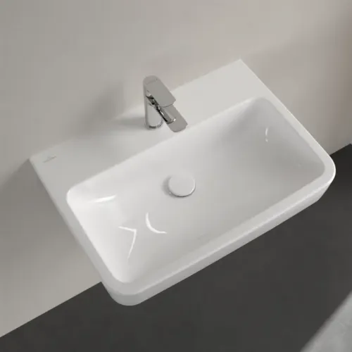 Villeroy & Boch O.novo Pаковина, 650 x 460 x 175 mm, Альпийский белый, без перелива, задняя сторона и нижняя сторона шлифованные 4A41KL01