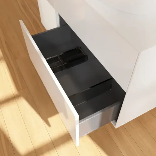 Villeroy & Boch Finion Тумба под раковину, с подсветкой, 3 выдвижных ящика, 1200 x 603 x 501 mm, Glossy White Lacquer / Glossy White Lacquer GA41GFGF