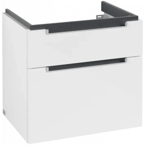 Villeroy & Boch Subway 2.0 Тумба под раковину, 2 выдвижных ящика, 637 x 590 x 454 mm, Glossy White A91000DH