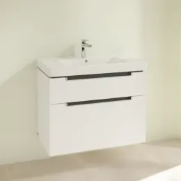 Villeroy & Boch Subway 2.0 Тумба под раковину, 2 выдвижных ящика, 787 x 590 x 449 mm, Glossy White A91400DH