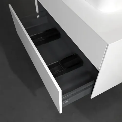 Villeroy & Boch Collaro Тумба под раковину, 2 выдвижных ящика, 1000 x 548 x 500 mm, Glossy White / Glossy White C09600DH