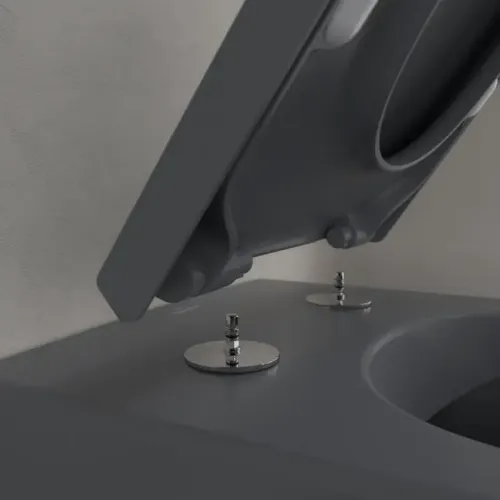 Villeroy & Boch Subway 2.0 Унитаз с открытым смывным краем, настенный, Graphite CeramicPlus 5614R0i4