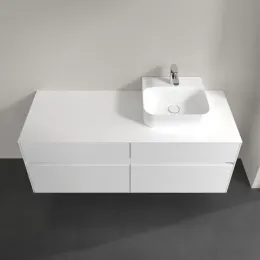 Villeroy & Boch Collaro Тумба под раковину, 4 выдвижных ящика, 1400 x 548 x 500 mm, Glossy White / Glossy White C10200DH