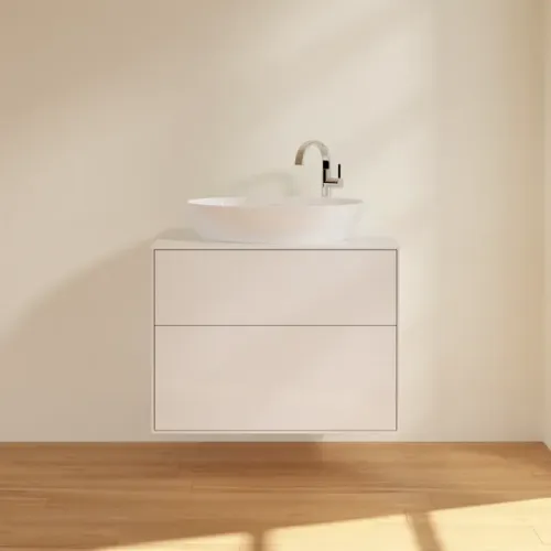 Villeroy & Boch Finion Тумба под раковину, 2 выдвижных ящика, 800 x 603 x 501 mm, Glossy White Lacquer F87100GF