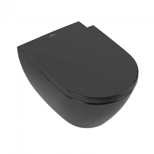 Villeroy & Boch Subway 2.0 Унитаз с открытым смывным краем, настенный, Ebony CeramicPlus 5614R0S5