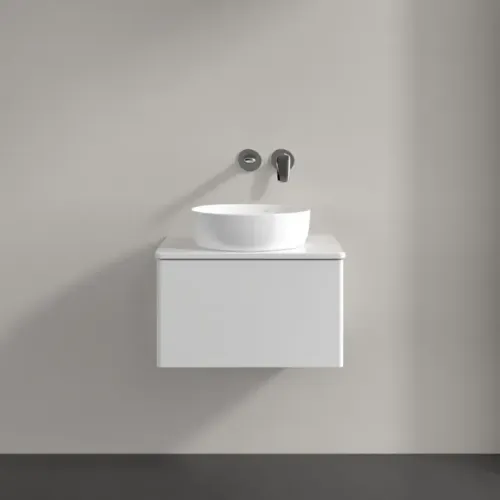 Villeroy & Boch Antao Тумба под раковину, 1 выдвижной ящик, 600 x 360 x 500 mm, лицевая поверхность без текстурированной отделки, Glossy White Lacquer / Glossy White Lacquer K29010GF