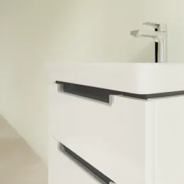 Villeroy & Boch Subway 2.0 Тумба под раковину, 2 выдвижных ящика, 485 x 590 x 379 mm, Glossy White A90700DH