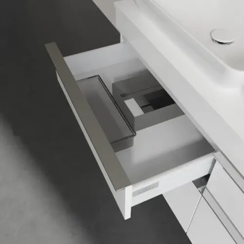 Villeroy & Boch Venticello Тумба под раковину, 4 выдвижных ящика, 1257 x 606 x 502 mm, Glossy White / Glossy White A94401DH