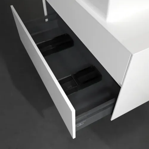 Villeroy & Boch Collaro Тумба под раковину, 2 выдвижных ящика, 1000 x 548 x 500 mm, Glossy White / Glossy White C12500DH