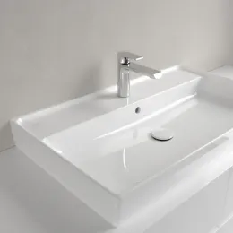 Villeroy & Boch Collaro Pаковина для установки на тумбу, 800 x 465 x 160 mm, Альпийский белый CeramicPlus, с переливом, шлифованный 4A338GR1