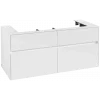Villeroy & Boch Collaro Тумба под раковину, 4 выдвижных ящика, 1200 x 548 x 500 mm, Glossy White / Glossy White C09100DH