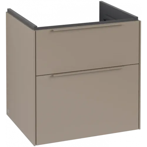 Villeroy & Boch Subway 3.0 Тумба под раковину, 2 выдвижных ящика, 572 x 576 x 478 mm, Taupe C57802VM