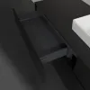Villeroy & Boch Collaro Тумба под раковину, с подсветкой, 4 выдвижных ящика, 1600 x 548 x 500 mm, Black Matt Lacquer / Black Matt Lacquer C077B0PD