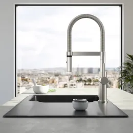 Villeroy & Boch Steel Expert 2.0 Однорычажный смеситель для мойки Однорычажный смеситель для мойки, выкл Нержавеющая сталь, Сплошная нержавеющая сталь 928000LC