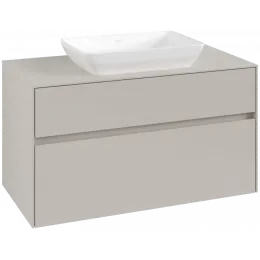 Villeroy & Boch Collaro Тумба под раковину, 2 выдвижных ящика, 1000 x 548 x 500 mm, Soft Grey / Soft Grey C10900VK