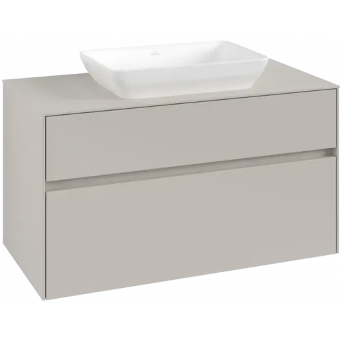 Villeroy & Boch Collaro Тумба под раковину, 2 выдвижных ящика, 1000 x 548 x 500 mm, Soft Grey / Soft Grey C10900VK