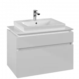 Villeroy & Boch Legato Тумба под раковину, 2 выдвижных ящика, 800 x 550 x 500 mm, Glossy White / Glossy White B67900DH