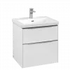 Villeroy & Boch Subway 3.0 Тумба под раковину, 2 выдвижных ящика, 572 x 576 x 478 mm, Brilliant White C57800VE