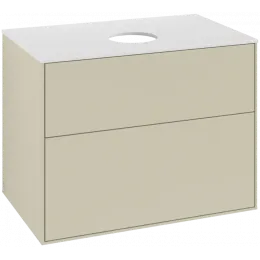 Villeroy & Boch Finion Тумба под раковину, 2 выдвижных ящика, 800 x 603 x 501 mm, Silk Grey Matt Lacquer F99100HJ