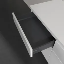 Villeroy & Boch Legato Тумба под раковину, с подсветкой, 4 выдвижных ящика, 1200 x 550 x 500 mm, Glossy White / Glossy White B582L0DH