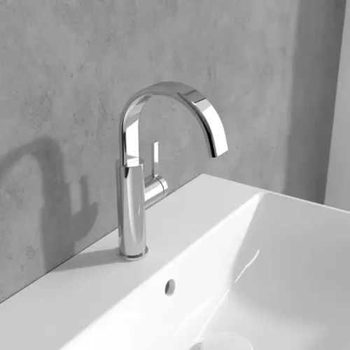 Villeroy & Boch Dawn Смеситель для ванной, с боковым рычагом без Выдвижной механизм слива, Хром TVW10611615161