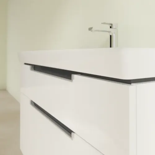 Villeroy & Boch Subway 2.0 Тумба под раковину, 2 выдвижных ящика, 987 x 590 x 449 mm, Glossy White A91500DH