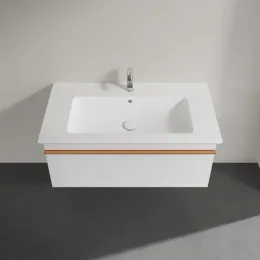 Villeroy & Boch Venticello Тумба под раковину, 1 выдвижной ящик, 953 x 420 x 502 mm, Glossy White / Glossy White A93505DH