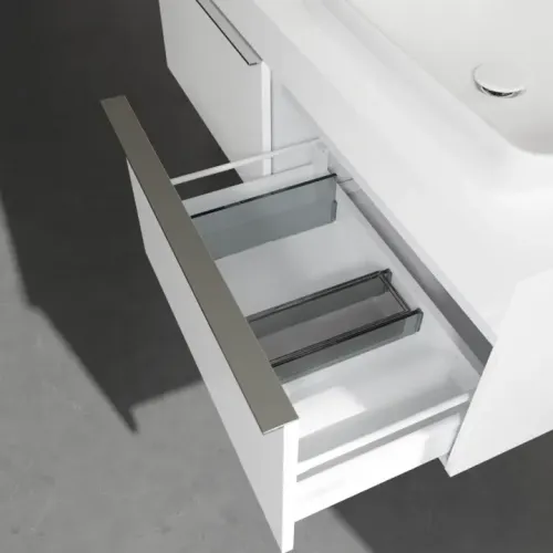 Villeroy & Boch Venticello Тумба под раковину, 2 выдвижных ящика, 1257 x 436 x 502 mm, Glossy White / Glossy White A94901DH
