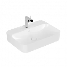 Villeroy & Boch Finion Раковина для установки на столешницу, 600 x 445 x 115 mm, Stone White CeramicPlus, без перелива 414261RW