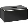 Villeroy & Boch Legato Тумба под раковину, с подсветкой, 1 выдвижной ящик, 800 x 380 x 500 mm, Black Matt Lacquer / Black Matt Lacquer B569L0PD