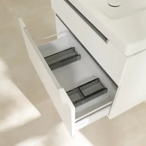 Villeroy & Boch Subway 2.0 Тумба под раковину, 2 выдвижных ящика, 787 x 590 x 449 mm, Glossy White A91400DH