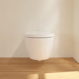 Villeroy & Boch ViClean-I100 - I100 унитаз-биде, унитаз с вертикальным смывом с открытым смывным краем, Альпийский белый CeramicPlus V0E100R1