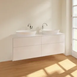 Villeroy & Boch Finion Тумба под раковину, 4 выдвижных ящика, 1600 x 603 x 501 mm, Glossy White Lacquer F96100GF