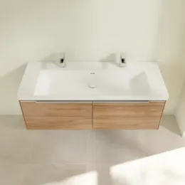 Villeroy & Boch Subway 3.0 Тумба под раковину, 2 выдвижных ящика, 1272 x 429 x 478 mm, Oak Kansas C60100RH