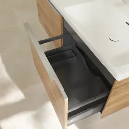 Villeroy & Boch Subway 3.0 Тумба под раковину, с подсветкой, 2 выдвижных ящика, 1272 x 429 x 478 mm, Oak Kansas C567L0RH