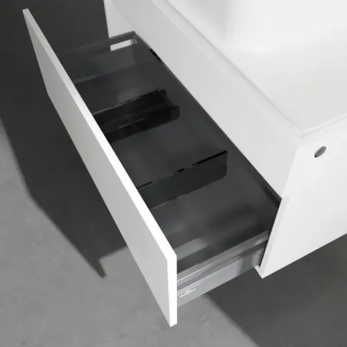 Villeroy & Boch Legato Тумба под раковину, 2 выдвижных ящика, 1000 x 550 x 500 mm, Glossy White / Glossy White B75600DH